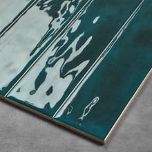 Corfu Gloss Ocean Green Subway Ceramic Tile